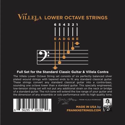 Villela Lower Octave Strings for Classical Guitar image 1