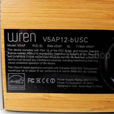 Wren V5AP Powered Wireless WiFi Speaker System w/ Apple AirPlay (Bamboo), Cables image 10