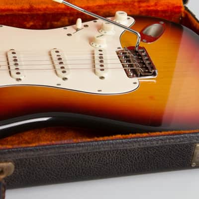 Fender  Stratocaster Solid Body Electric Guitar (1970), ser. #273341, period black tolex hard shell case. image 13