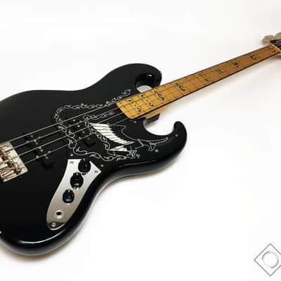 Ibanez 2609B Professional Black Eagle Double Cutaway 4-String Bass with Maple Fretboard Black