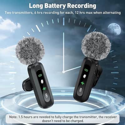 USB C Lavalier Microphone Wireless Mini Mic for Type-C Android Phone/Tablet/PC Video Recording Clip-on Mics with Rotatable Clip&Denoise Recording, Ideal for Vlog Tiktok Youtube Podcast Content Creator image 3