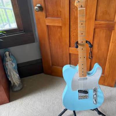 Fender Vintera '50s Telecaster Modified with Maple Fretboard Daphne Blue image 1