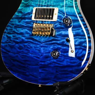 PRS Custom 24 Wood Library w/ 10-Top, Brazilian Rosewood, & 58/15 LT Pickups- Blue Fade 2026 (0423893) image 11