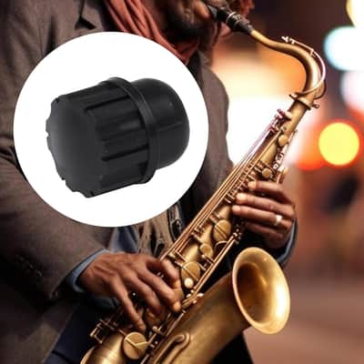 Black Plastic Sax End Plug Brush Cap Replacement Parts Replacement For Soprano Saxophon. image 5