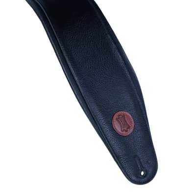 Levy's MSS2-4-BLK Signature Series 4.5" Garment Leather Bass Guitar Strap with Heavy Padding - Black image 5
