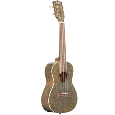 Kala Brand Star Dust Gold Sparkle Concert Ukulele KA-SPRK-GOLD image 2
