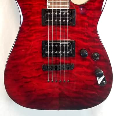 ESP LTD MH-200QM, Quilted Maple Top, Mahogany Body, See Thru Black Cherry image 3