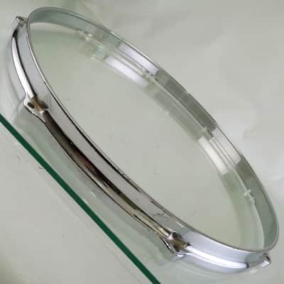 Gretsch 16"Die-Cast 8-Lug Floor Tom Drum Rim Hoop Vintage 60s Chrome Round Badge image 2