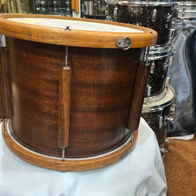 Ludwig 12" deep X 15" head Victory Marching Snare Drum (TL-2246) early 40's - Mahogany image 3