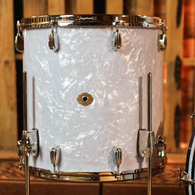 Slingerland Radio King White Marine Pearl Drum Set - 14x22, 9x13, 16x16 image 5