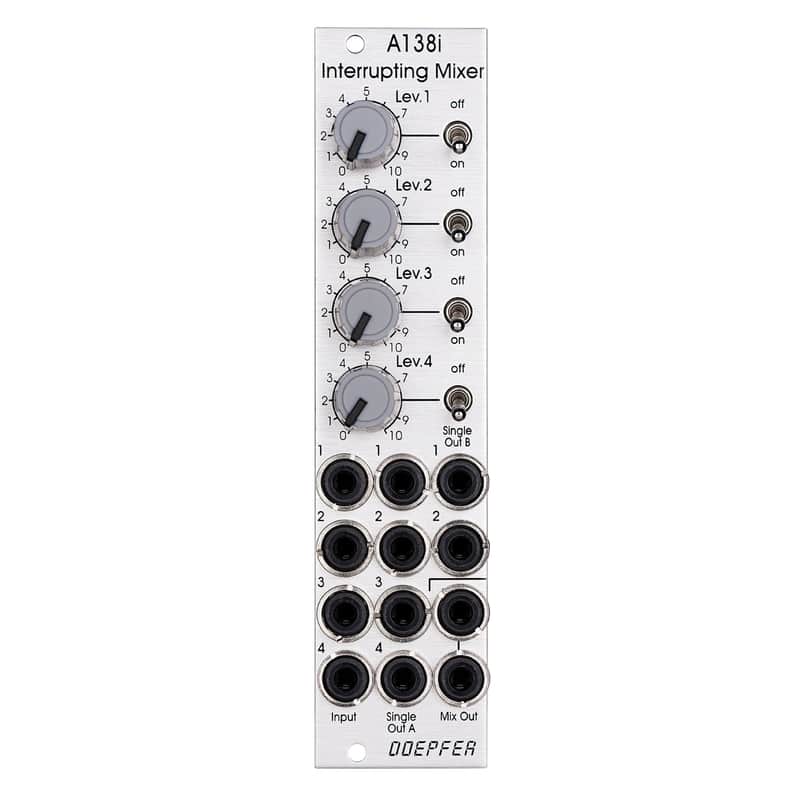 Doepfer A-138i Eurorack Slimline Interrupting Mixer Module image 1