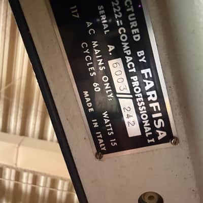 Farfisa Professional 222 61-Key Organ 1960s image 14