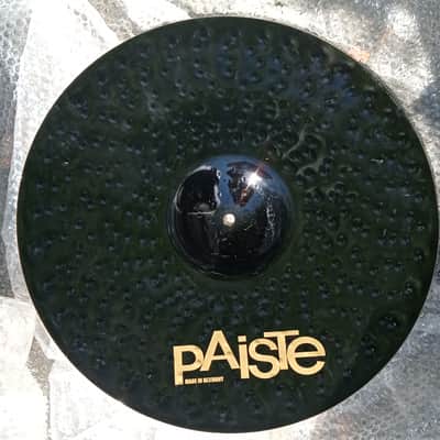 Paiste Black Alpha Slipknot edition 20" Metal Ride 2008-2010 - Black with Gold Slipknot logo image 5