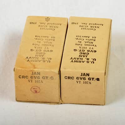 RCA 6V6 GT/G JAN NOS matched pair 1945 - WWII image 5
