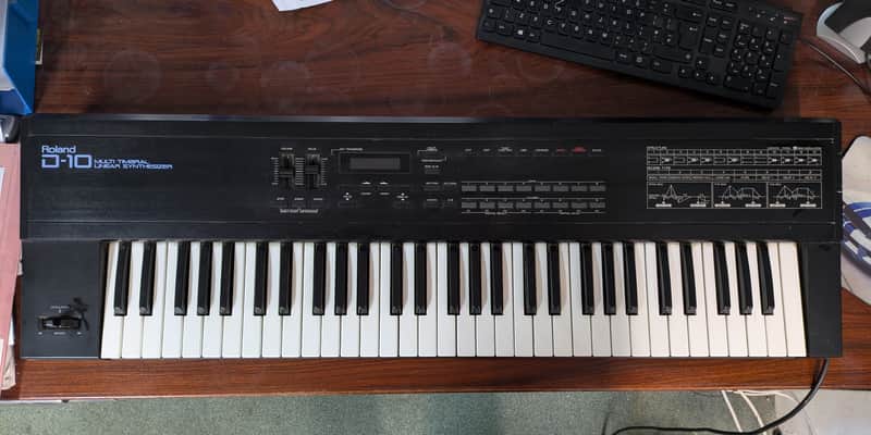 Roland D-10 61-Key Multi-Timbral Linear Synthesizer 1988 - 1992 - Black image 1