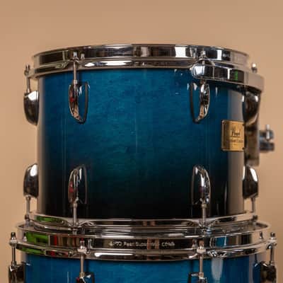 Pearl Session Custom Maple Marine Blue Fade Drum Set image 16
