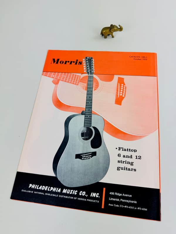Morris “Flattop 6 & 12 String Guitars” Foldout Catalog 1970 image 1