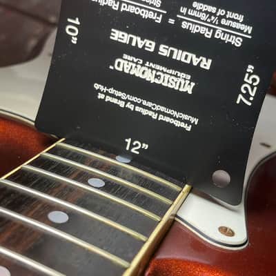 ULTRA RARE 1978 Greco ORDER MADE (Fretboard BINDING, 12" Radius Fretboard = GIBSON FEEL, Chunky D-Shape Neck) SE-600 Super Sounds (Burgundy Mist / Candy Apple Red Metallic + Matching Headstock) ... Maxon Excel PU-100 CLONE pickups + ORIGINAL HARD CASE image 8