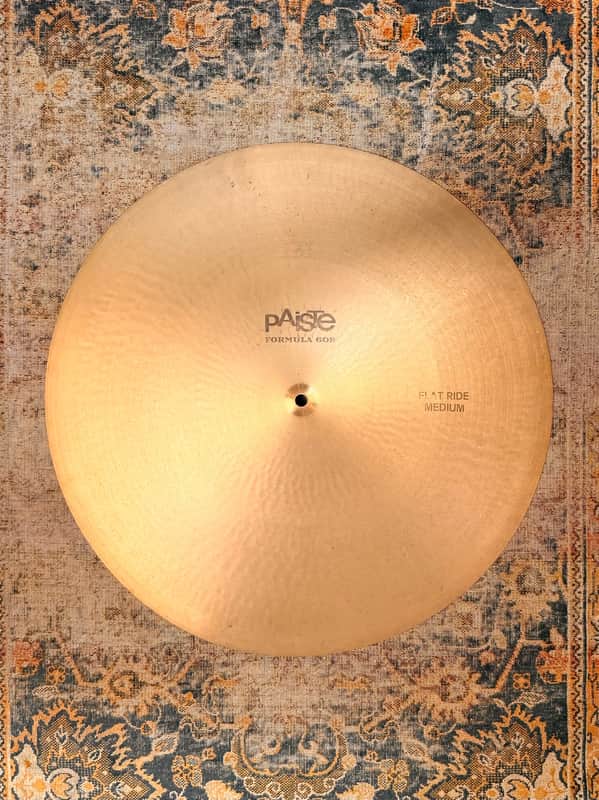VINTAGE Paiste 602 FLAT RIDE 20” Medium ICONIC Controlled Mellow Incredible Definition! Black Label 2398 g image 1