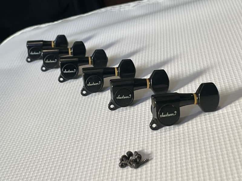 1980's Japan Charvel Jackson Deluxe Series R Logo Tuners Tuning Pegs 6 In Line image 1