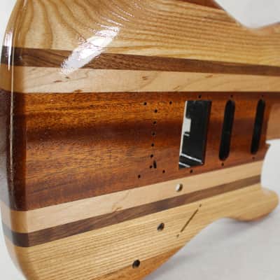 Butcher Block HSS guitar body - fits Fender Strat Stratocaster necks J910 Bild 6