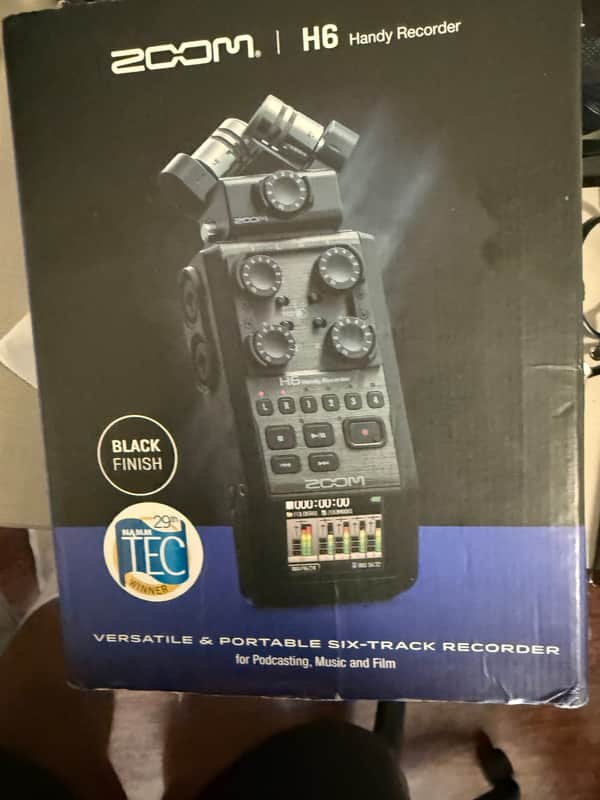 Zoom H6 Handy Audio Recorder 2020 - Present - All Black image 1