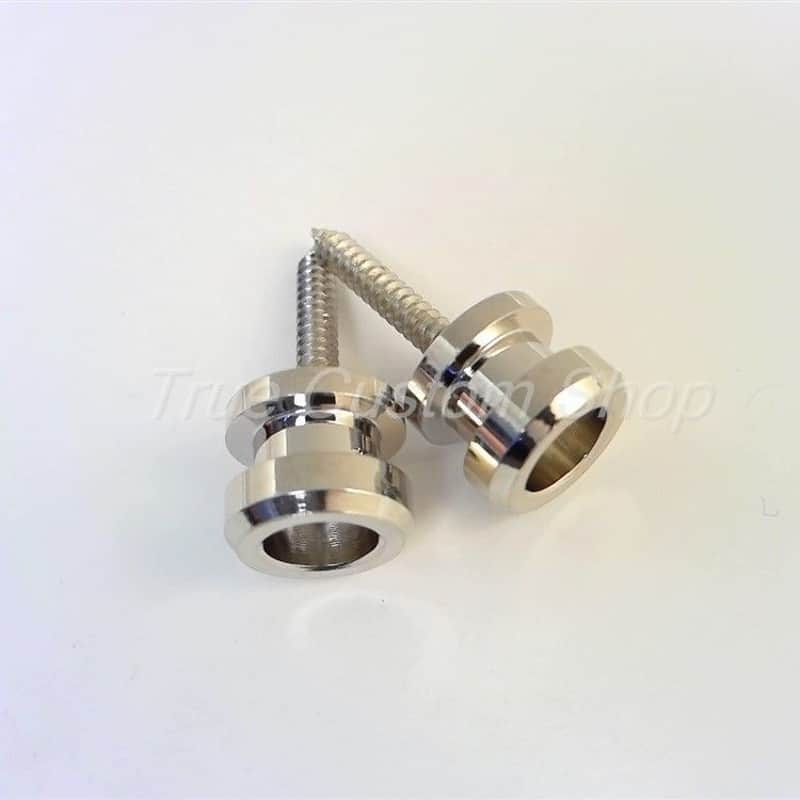 True Custom Shop® Schaller Chrome Strap Lock Buttons for USA Fender Stratocaster and Telecaster image 1