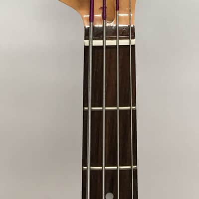 1998 Fender Quilt Top 4 String Electric Jazz Bass 24 with Hardshell Case image 2