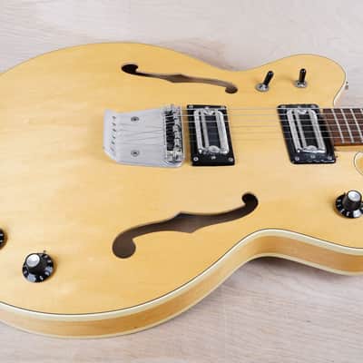 Gretsch 7607 Broadkaster Hollow Body 1975 Natural Filter'Tron Pickups Vintage USA w/ OHSC image 5