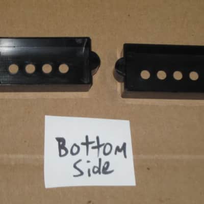 new + packaging (covers have some manufacturing imperfections) Allparts PC 0951-023 Black Pickup Cover Set (two individua covers) for Precision Bass / for P Bass - black, plastic, PC-0951-023 (never used, packaging opened to examine condition of covers) image 19