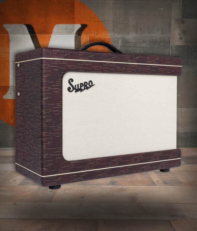 Supro Ambassador 2x10 - 35W/50W Combo - Burgundy Gold Scandia (1630RCBUR) | image 1