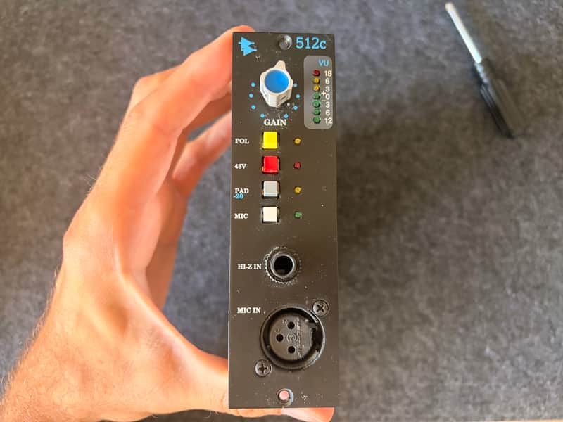 API 512c 500 Series Mic Preamp Module 2000 - Present - Black Bild 1