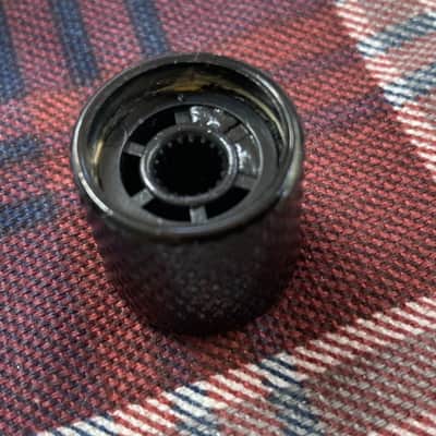 One Black Squier Telecaster Guitar Volume Tone Knob~ Flat Top Tele, Push-On image 3
