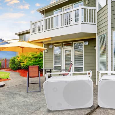 2 Rockville 6.5" 500w Outdoor Speakers+Waterproof Covers For Restaurant/Bar/Cafe image 6