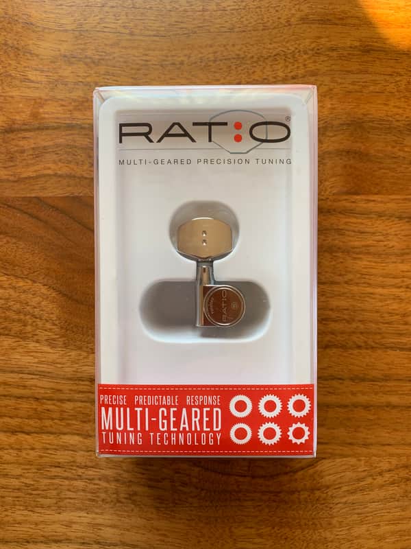 Graph Tech RATIO Acoustic Guitar Tuners PRN-2411-C0 - Chrome, 3+3, 2-Pin image 1
