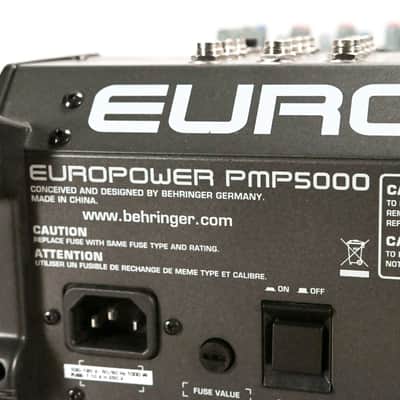 Behringer EuroPower PMP5000 1200W 20-Channel Powered Mixer CG012UK image 15
