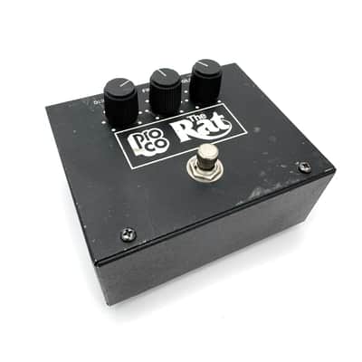 ProCo Vintage Rat Big Box Reissue with Battery Door and LM308 Chip 1991-2003 - Black image 2