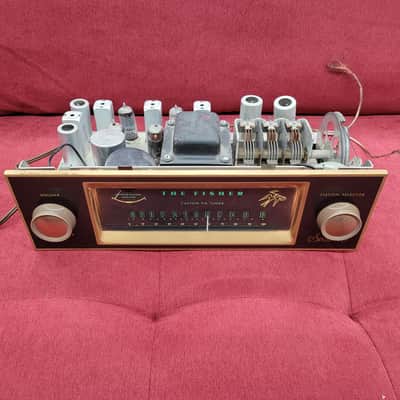 Fisher Series 40 FM Tuner model FM-40 1950s - Black/Brass image 2