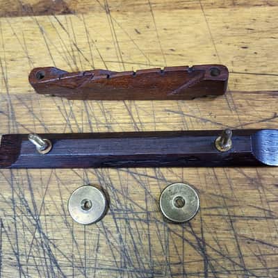 Vintage RARE 1965 Supro National Sahara Belmont Adjustable Bridge Luthier Guitar Parts image 5