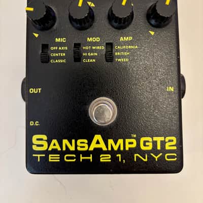 Tech 21 SansAmp GT2 Tube Amp Emulation Pedal | Reverb