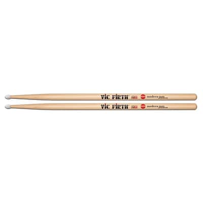 Vic Firth MJX5 Modern Jazz Nylon-Tip Hickory Drum Sticks (Pair)