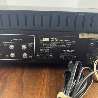 Sansui AU-101 Solid State Stereo Amplifier Vintage Audio Sound Tested image 14