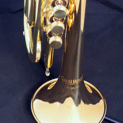 *Final Price* CarolBrass CCR-3880-GSS-Bb Lacquer Cornet Demo Stock Like New image 3