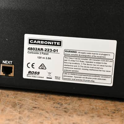 Ross Carbonite MultiMedia Frame 1 M/E Video Switcher w/Carbonite 2 Panel CG01RFE image 21