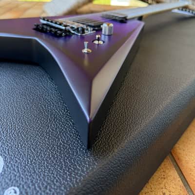 ESP E-II Alexi Laiho Signature Ripped - Purple Fade Satin with Pinstripes image 9