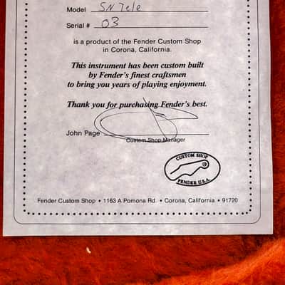 1992 Fender Custom Shop Set-Neck Telecaster SH image 2