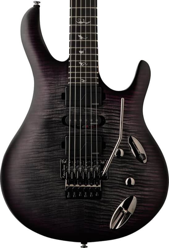 PRS SE Chleo Herman Li Signature Electric Guitar, Ebony Fingerboard, Charcoal Purple Burst image 1