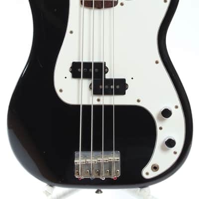 1983 Squier Precision Bass '62 Reissue black JV series image 2