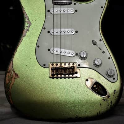 Fender Stratocaster Relic Nitro Green Sparkle Custom Shop Fat 50's image 1