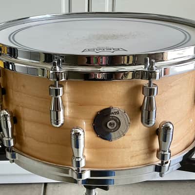 Scott’s Custom Drums Platinum 6 1/2”x14” snare drum 6 ply maple/gum shell 2025 - Natural wood lacquer image 1